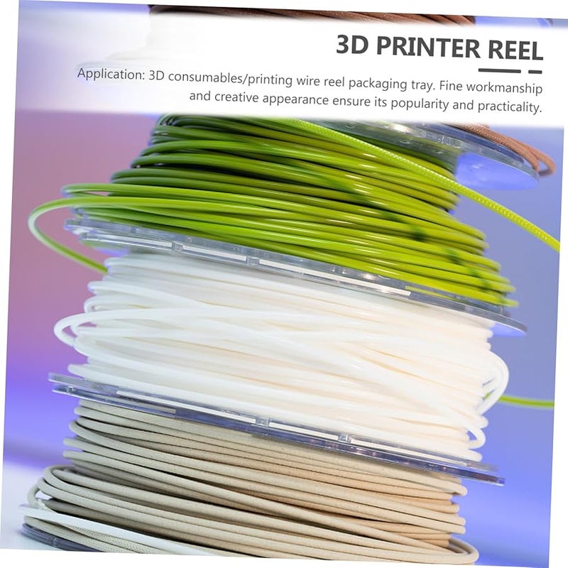 Transparent Hollow Plastic Printer Bobbin Spool for FDM Filament Safe Wire Winding - Image 4